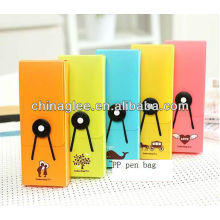 wholesale hot sales plastic pen case, stock pen case